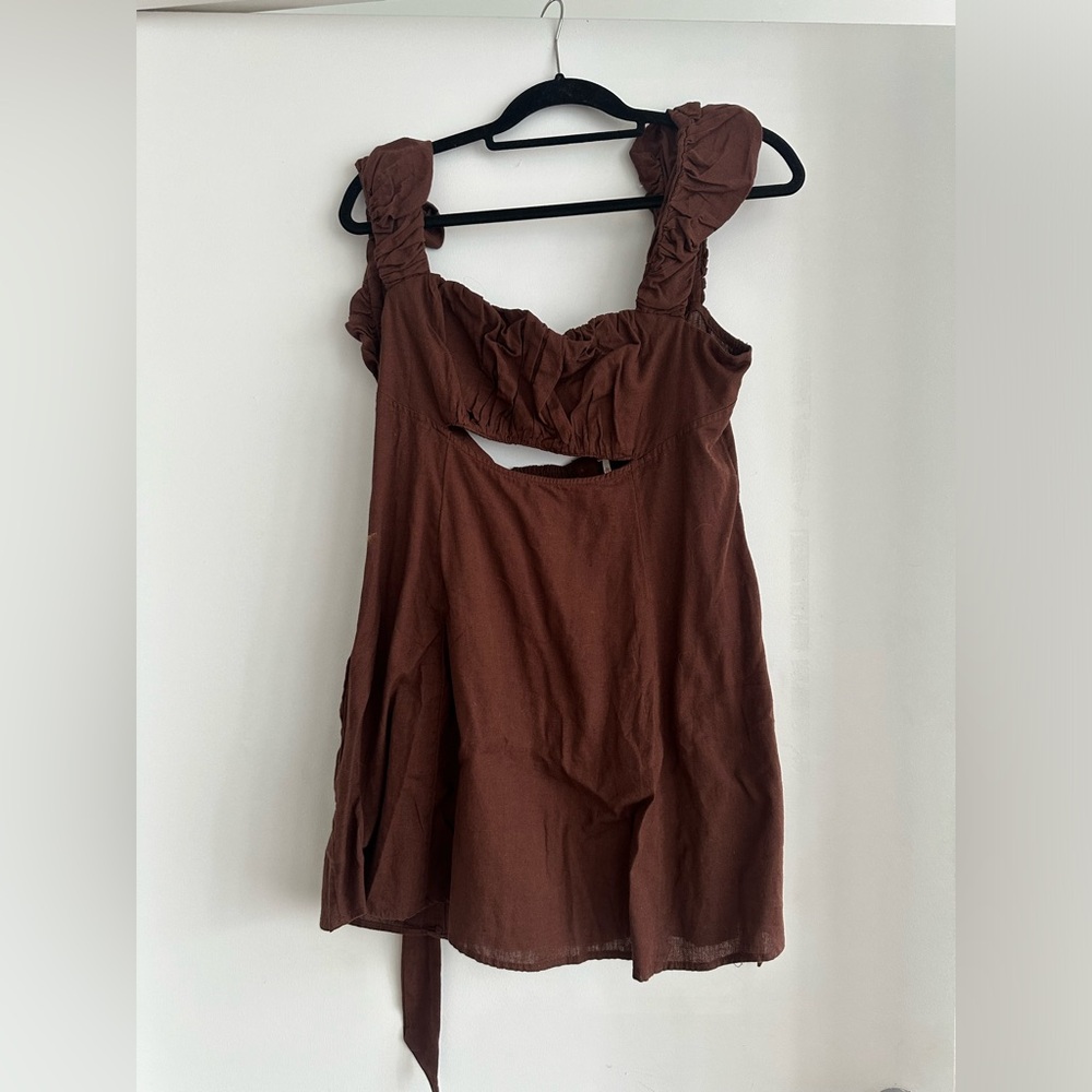 Free People Brown mini dress